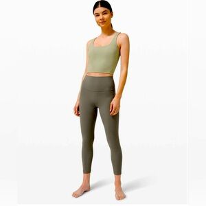 Lululemon align high rise legging pants -25” - grey sage- size 4